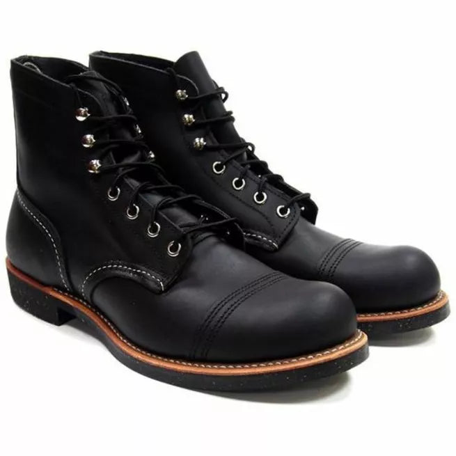 Handmade Black Leather Lace Up Formal Ankle Dress Boots For Mens, Biker Boots