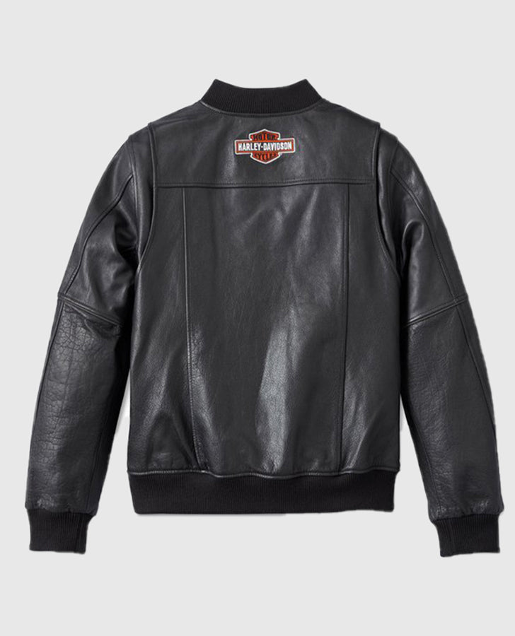 Women's Harley Davidson Piper Bomber Leather Jacket