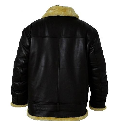 Aviator Men’s Black Leather Jacket