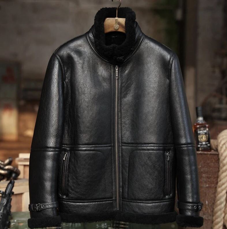 B3 RAF Aviator Sheepskin Shearling Leather Jacket