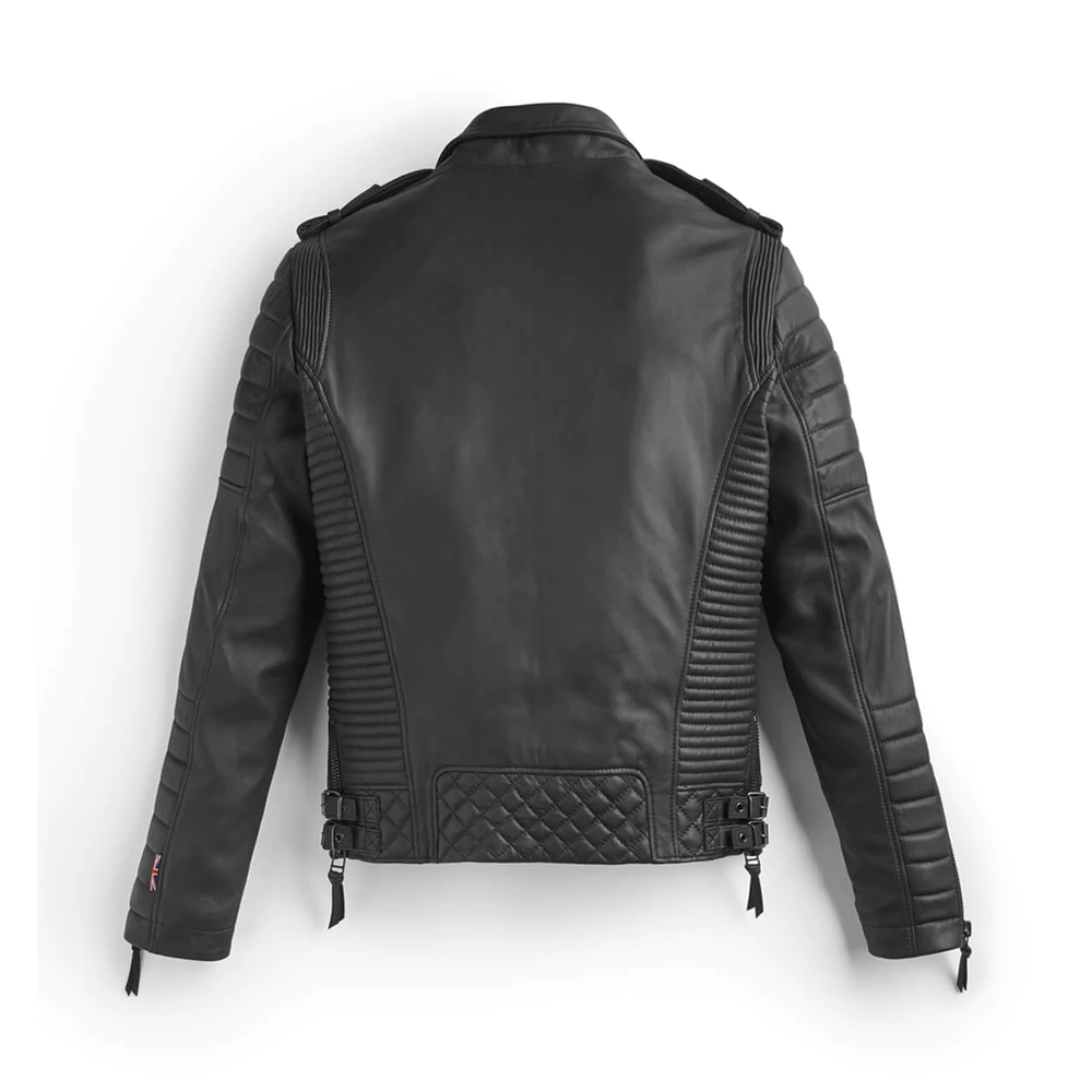 Men Black Motorcycle Riding Jacket