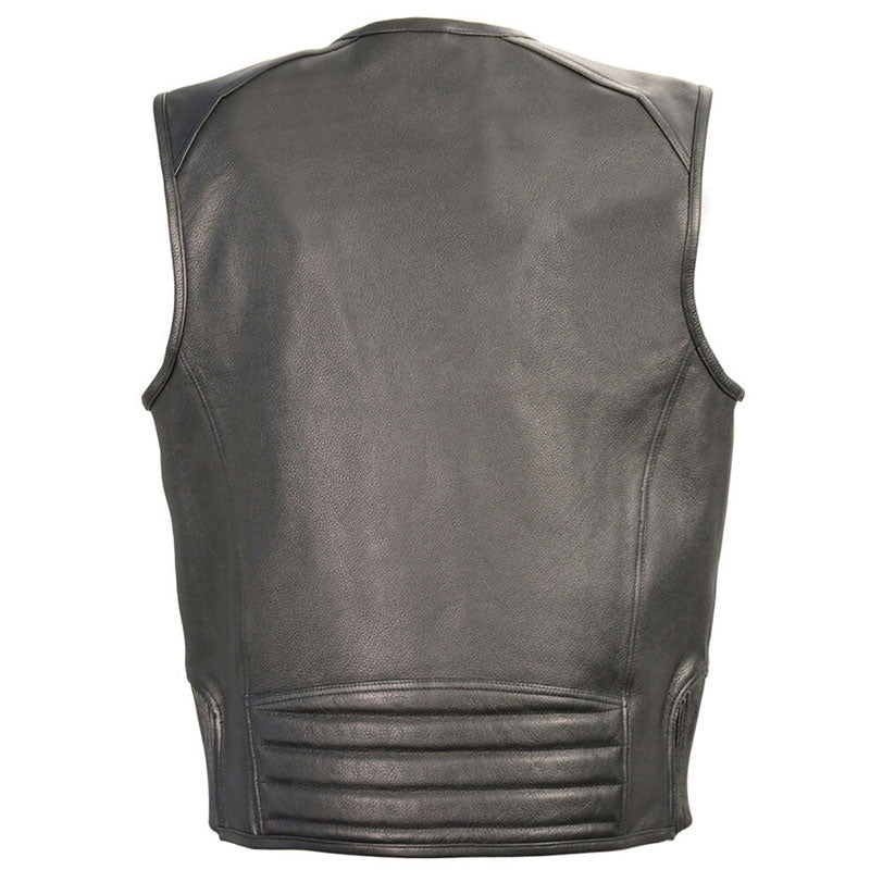 ZIPPER FRONT VEST WITH SIDE STRETCH FLEX