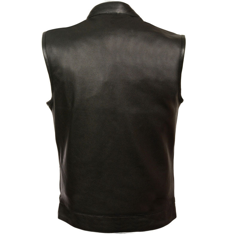 OPEN NECK SNAP/ZIP FRONT CLUB STYLE VEST