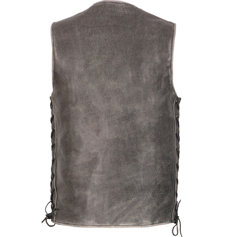 GREY SIDE LACE VEST