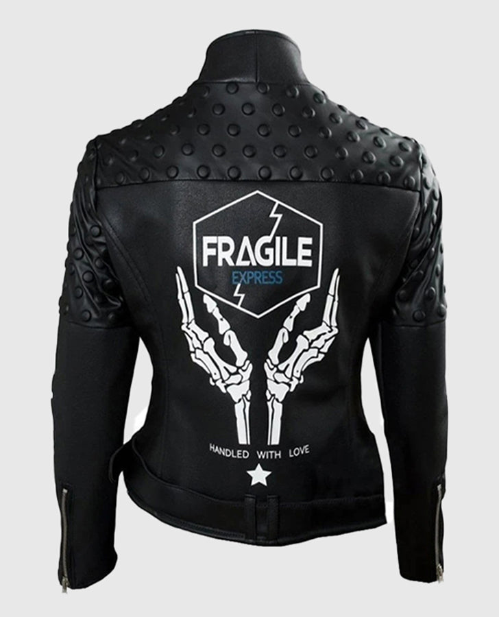 Death Stranding Fragile Express Black Leather Jacket