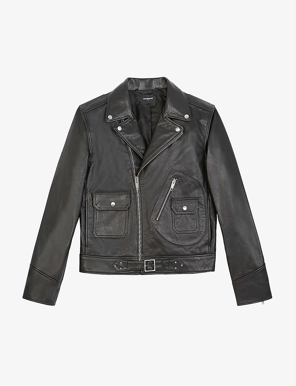 Men’s Black Leather Biker Jacket