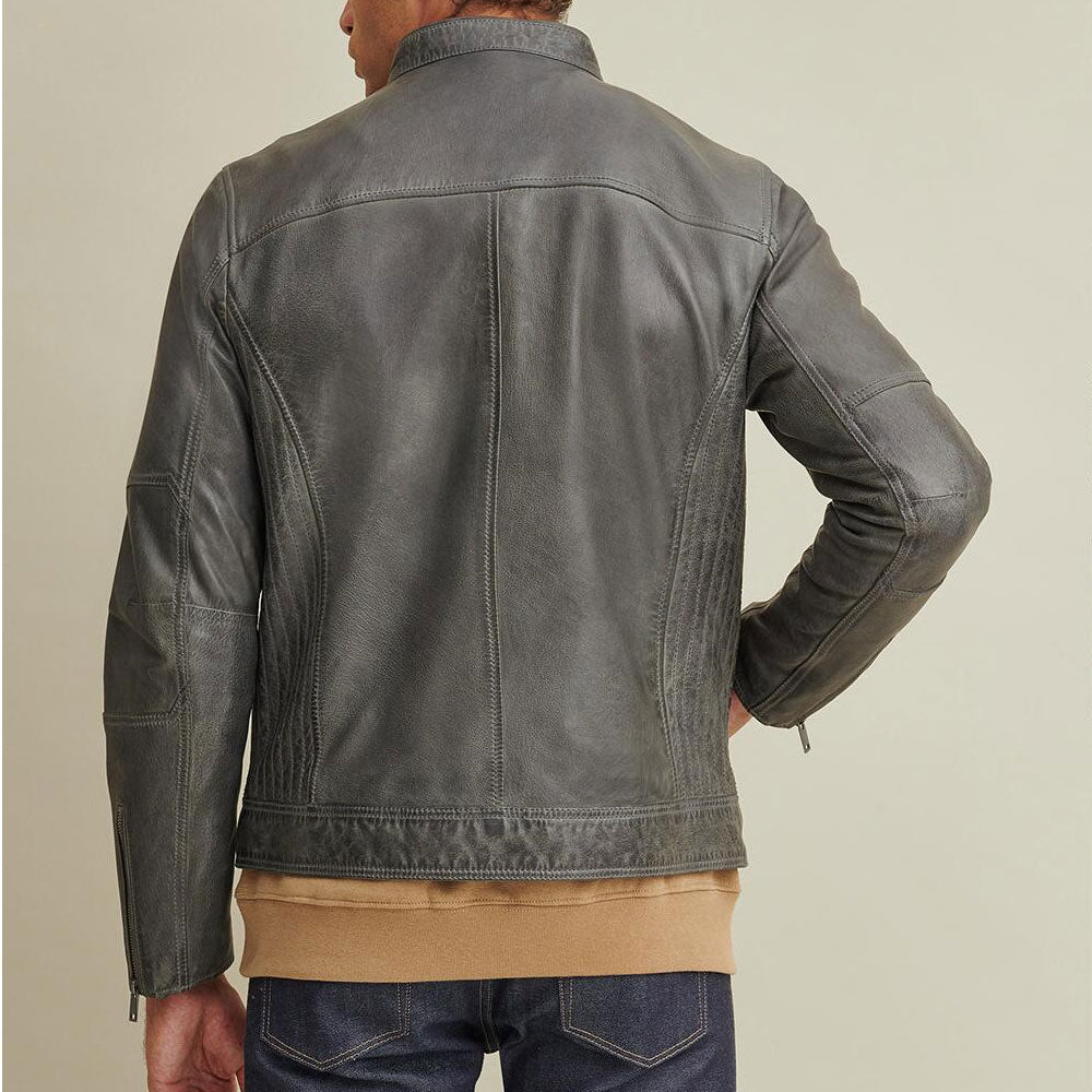 Greensih Motorbike Leather Moto Jacket