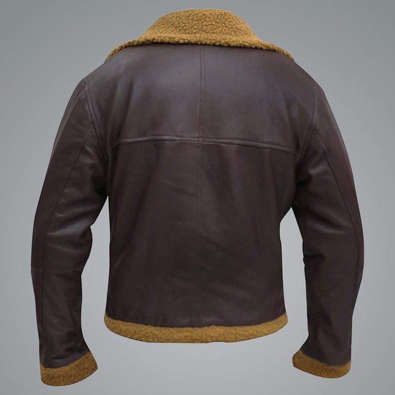 Men B3 Flying Aviator Pilot Shearling Jacket