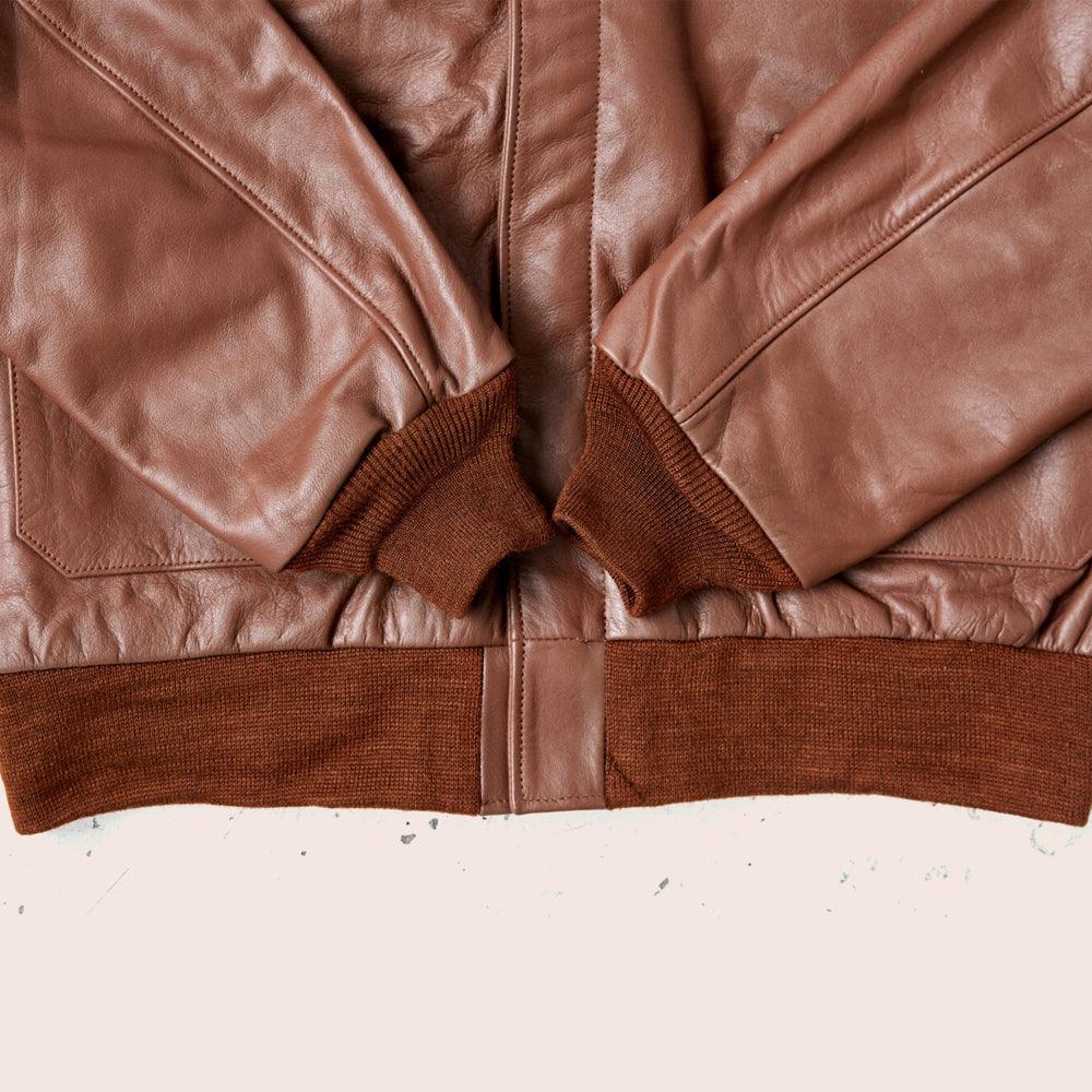 Timeless Brown A2 Leather Bomber Jacket for Men