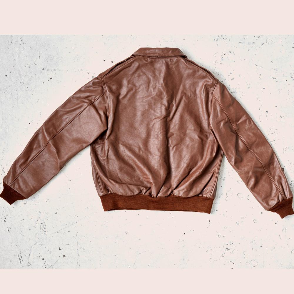 Timeless Brown A2 Leather Bomber Jacket for Men