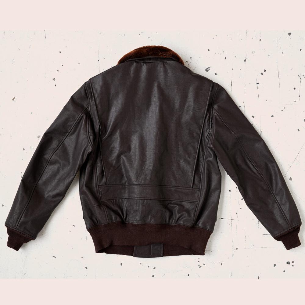 Men's M-422A Leather Flight Bomber Jacket