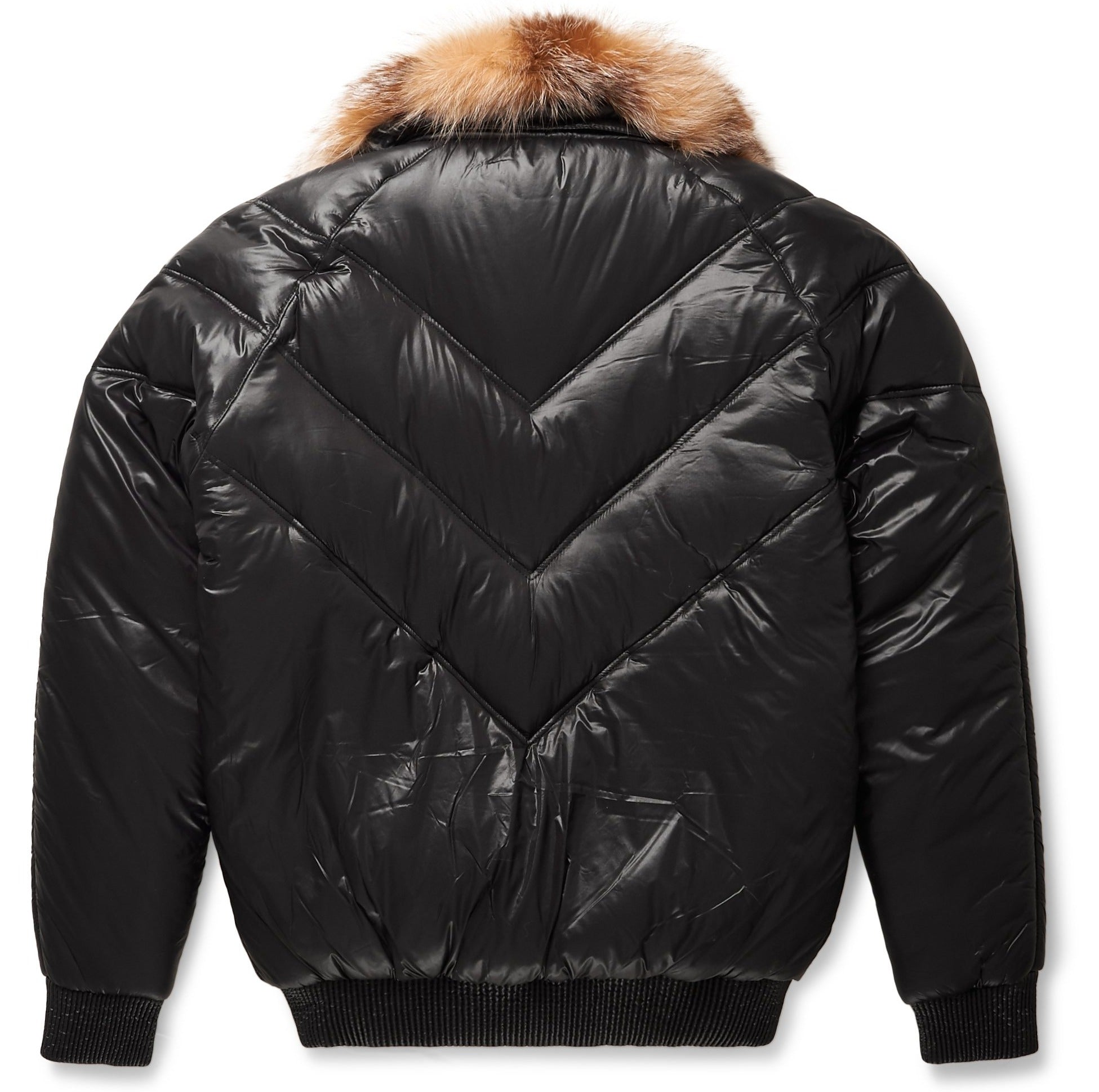 Stylish Black Nylon V-Bomber Jacket for Ultimate Comfort and Fashion