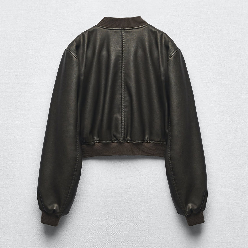 Women Black Aviator A1 Bomber Jacket