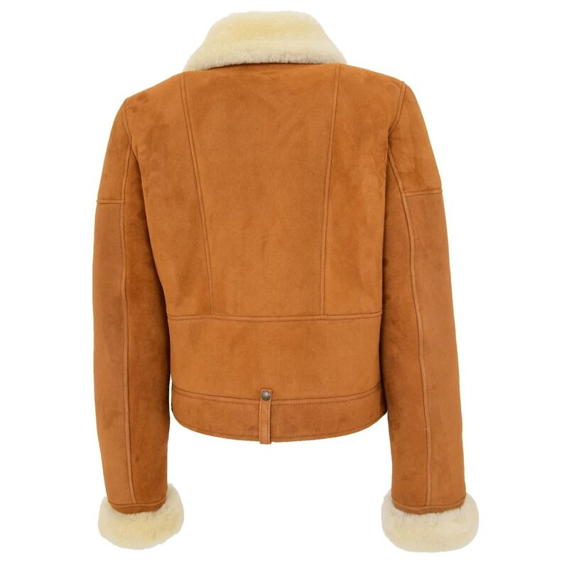 Luxurious Women's B3 Shearling Sheepskin Aviator Jacket