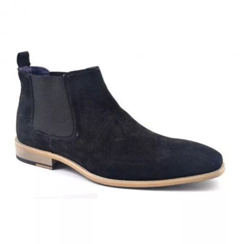 Handmade Men Black Suede Chukka Boots Suede Casual Boots Ankle Boot