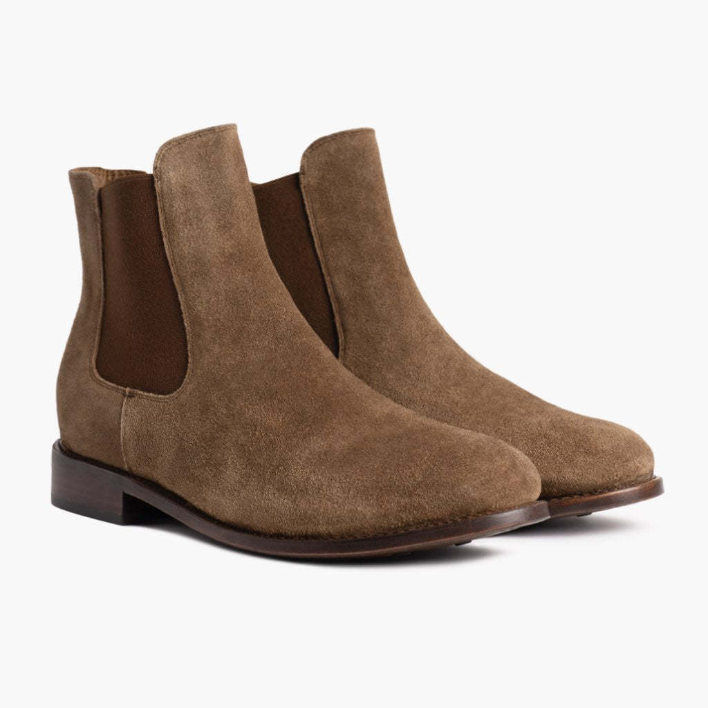 Handmade Suede Leather Boots Men, Chelsea Boots Men, Men's Designer Shoes