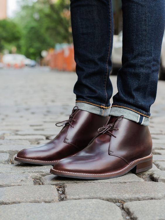 Men’s Handmade Brown Color Ankle Lace Up Dress Leather Chukka Boots