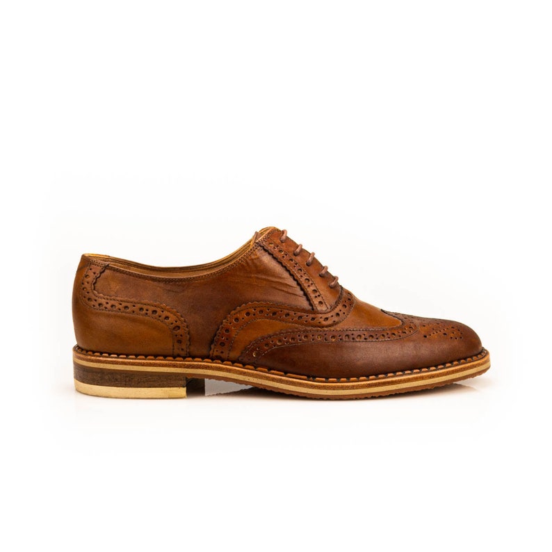 Handmade Oxford Full Brogue Shoes For Men