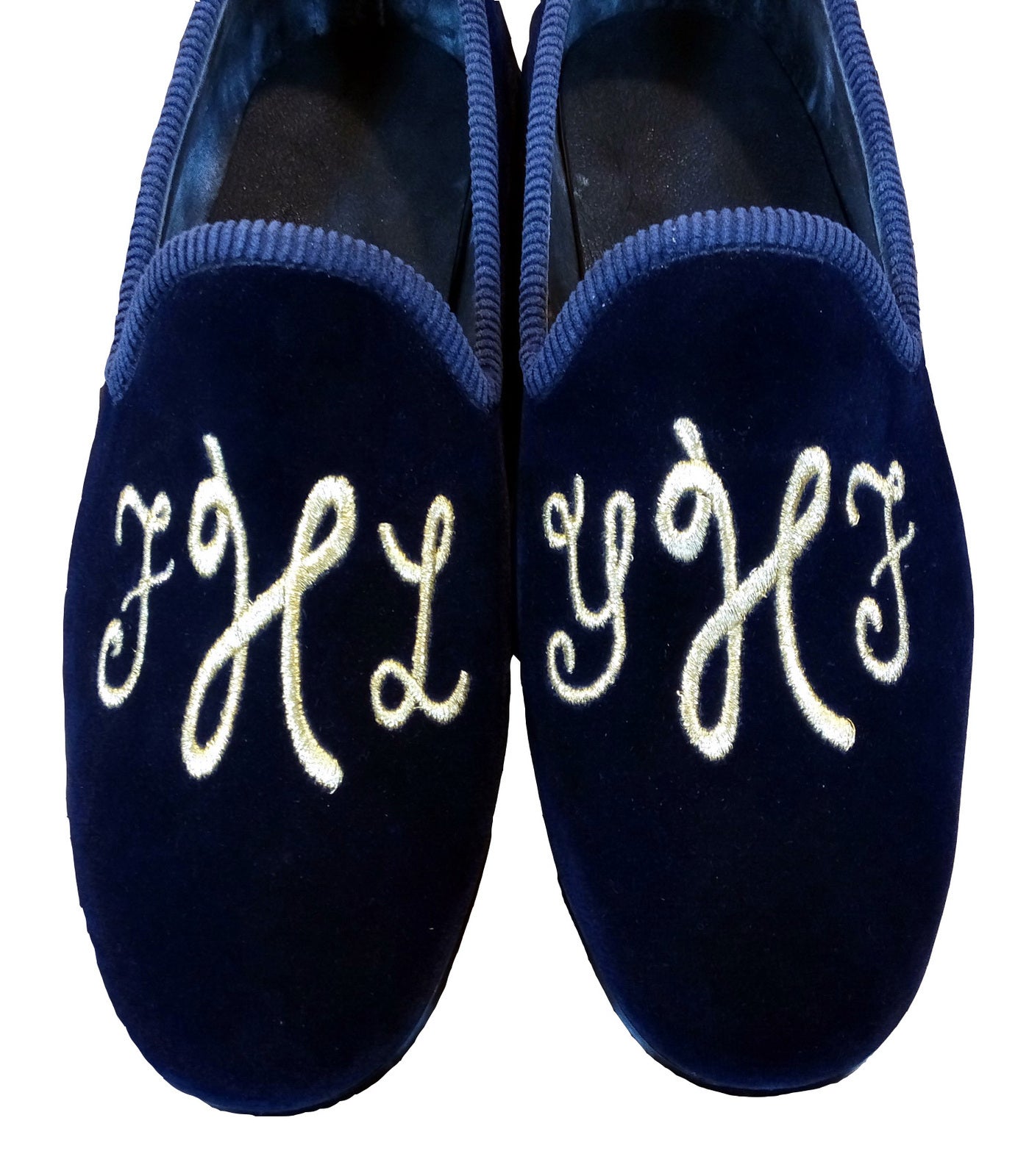 Handmade Men Blue Shoes, Velvet Moccasin Loafer Slip on Shoes, Men Fashion