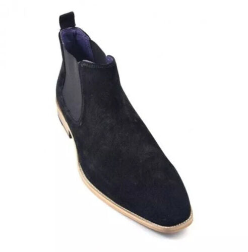 Handmade Men Black Suede Chukka Boots Suede Casual Boots Ankle Boot