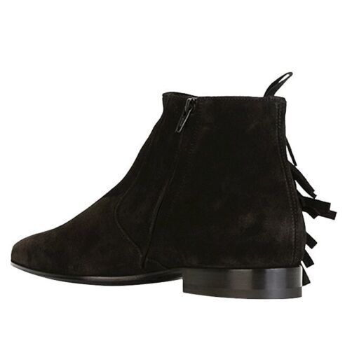 Handmade Mens black Leather Chelsea Boots, Mens Casual leather Ankle boots
