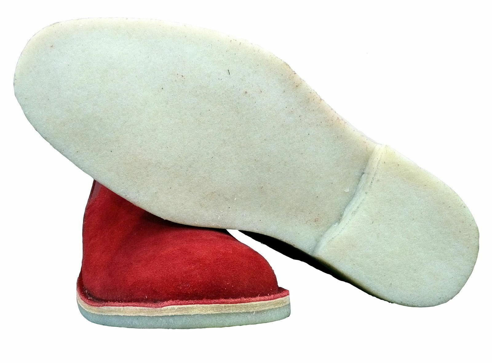Men Handmade Boots Chelsea Red Color Crepe Sole Suede Leather Formal Wear Shoes