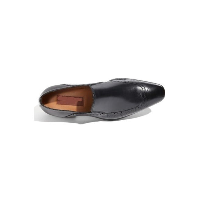 Handmade Men Black Formal Shoes, Black Moccasins Shoes, Leather Shoes