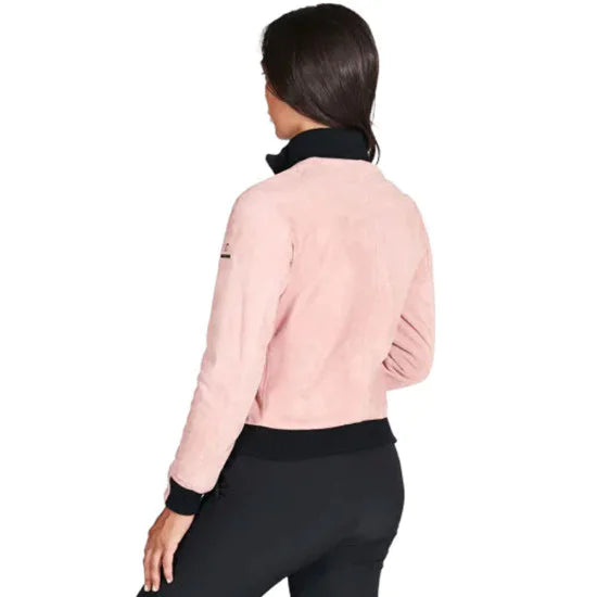 Aniyah Wynter Bomber Suede Leather Jacket