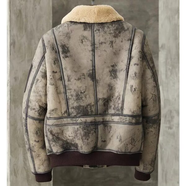 Men’s B3 Flight Aviator Bomber Premium Shearling Jacket - Kualited