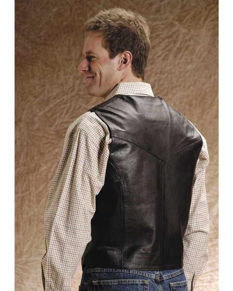 MEN'S LEATHER VEST - BIG & TALL