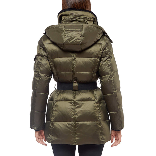 Women's Hooded Belted Parka jacket