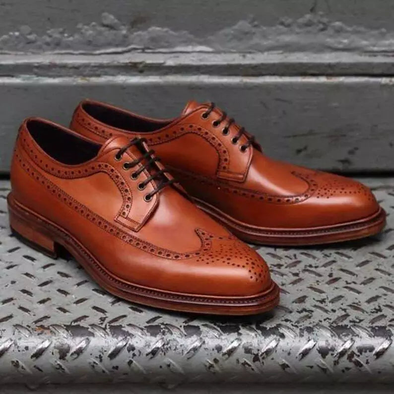 Luxurious Handmade Leather Shoes Oxford Style for Timeless Elegance