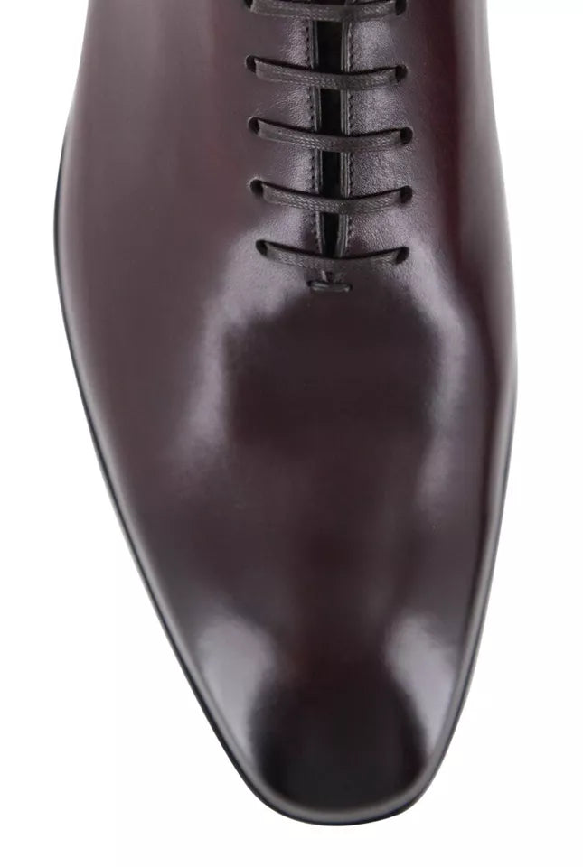 Top Quality Handmade Burgundy Leather Wholecut Oxford Dress And Formal Shoes