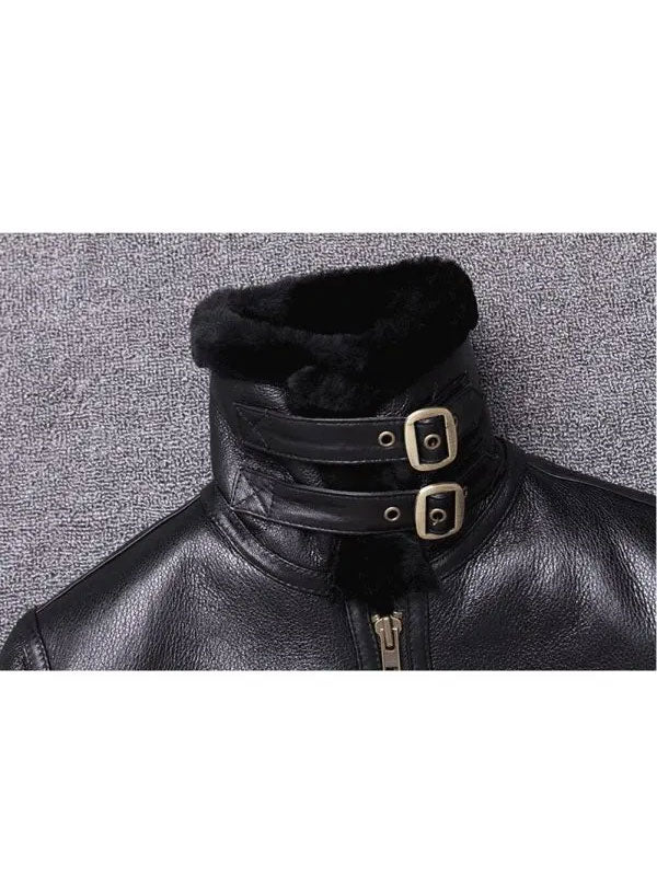 Mens Sheepskin Winter Fur Coat Jacket