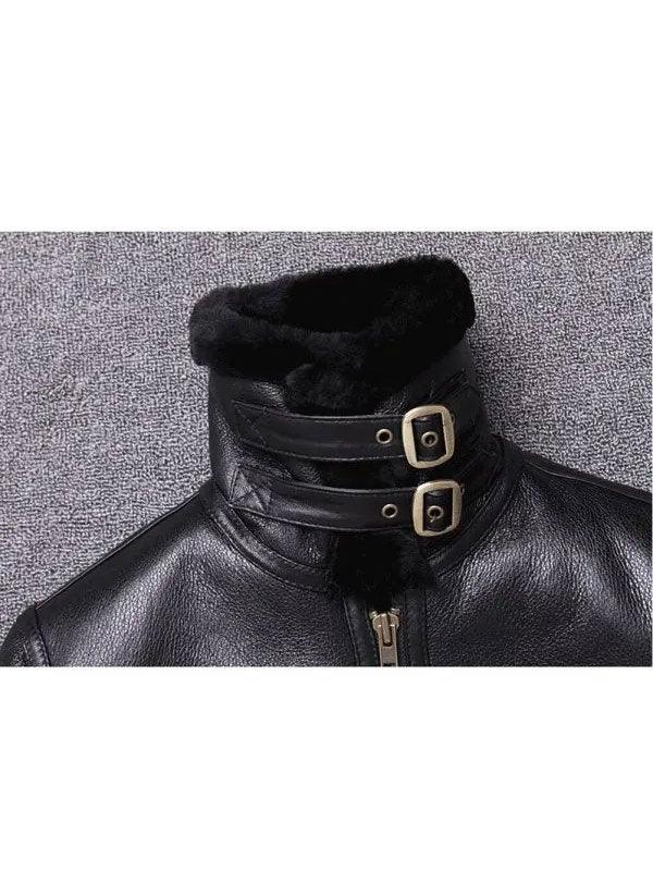 Men's Winter Sheepskin Shearling Fur Coat