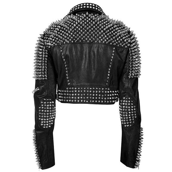 Women Till The World Ends Britney Spears Studded Leather Jacket